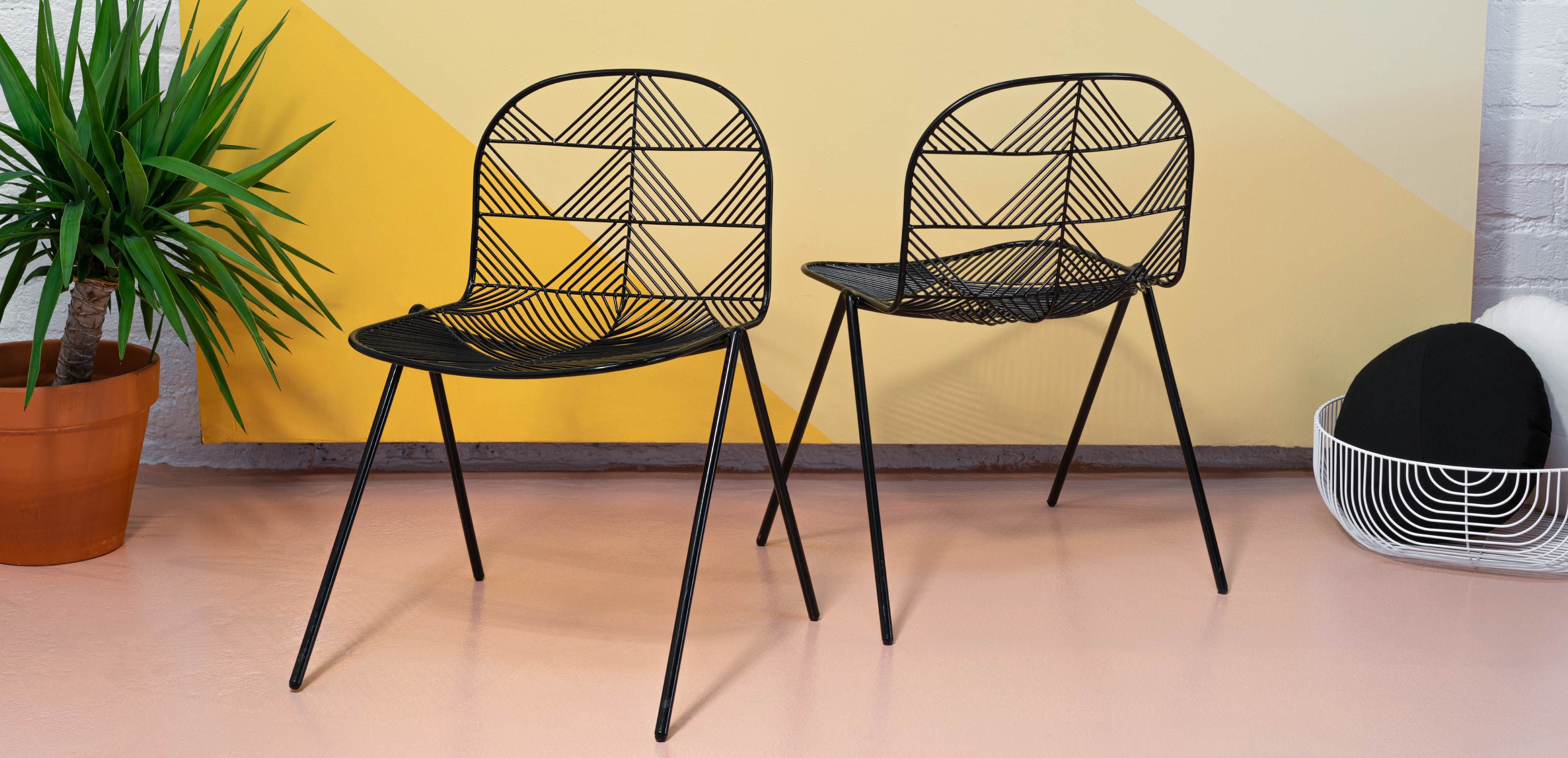 Betty Chairs shown in Black