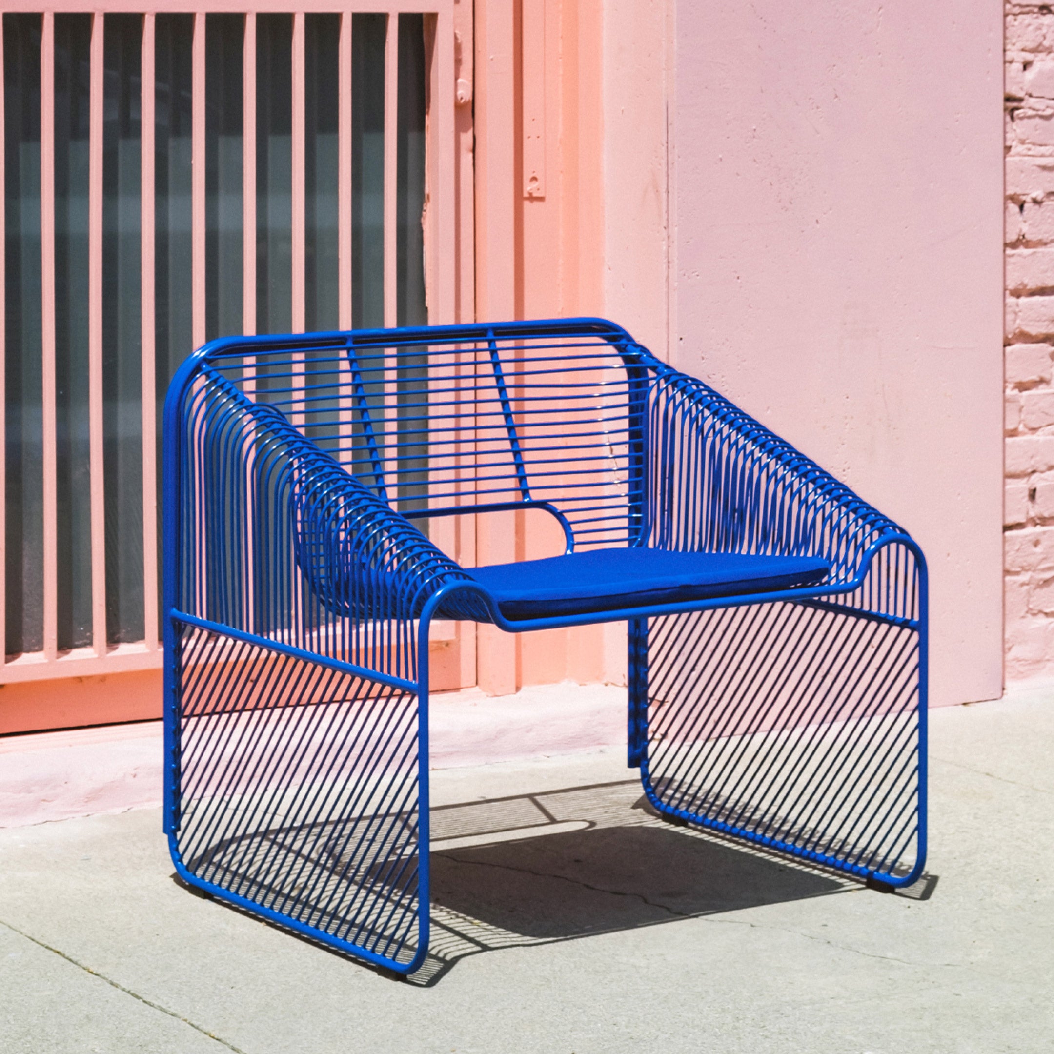 Hot Seat Lounge in Electric Blue with True Blue Sunbrella Padding