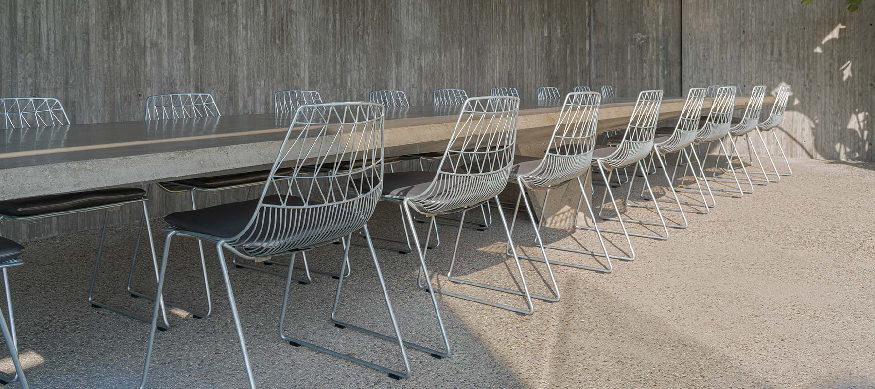 Lucy Stacking Chairs shown in Custom finish