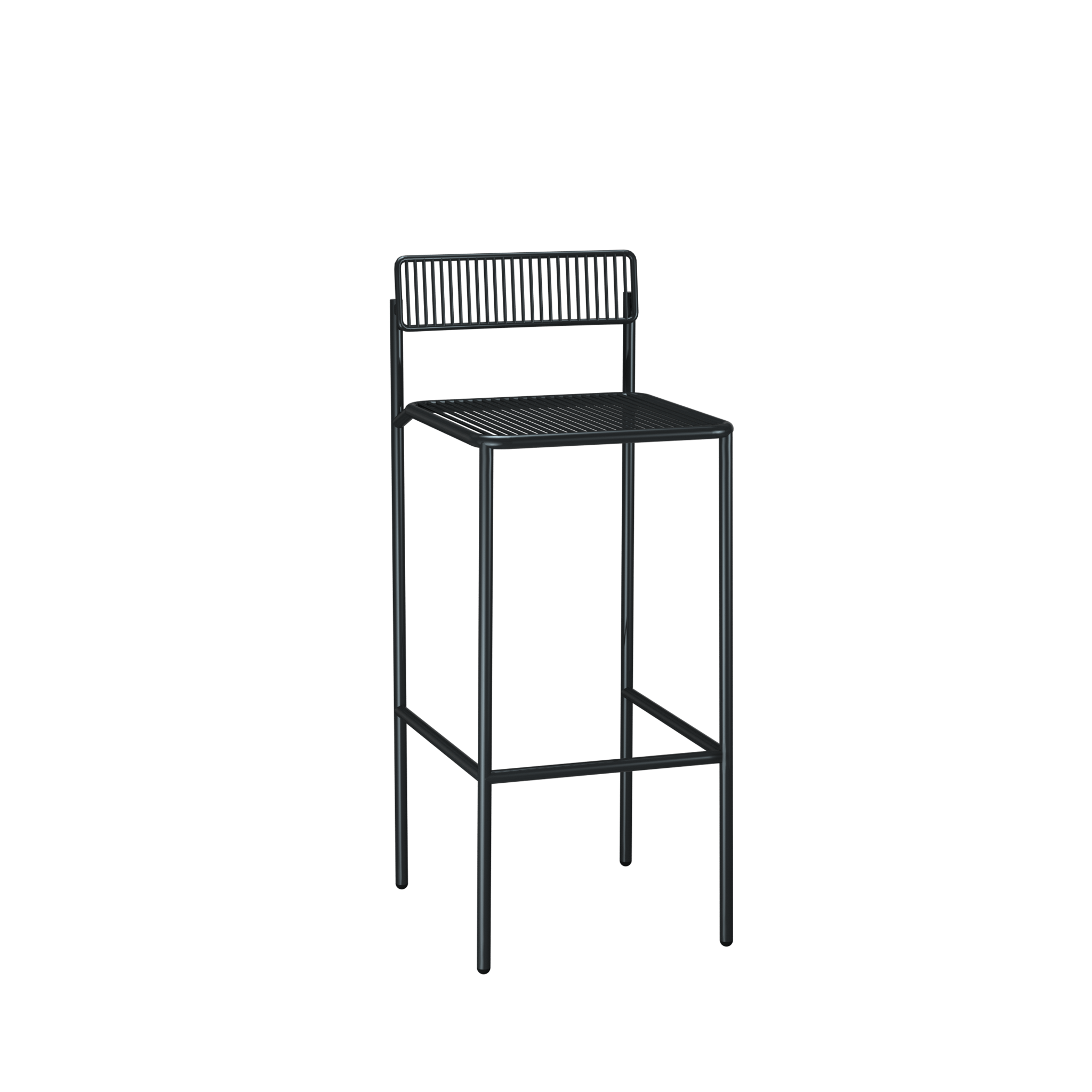 Black metal online stools