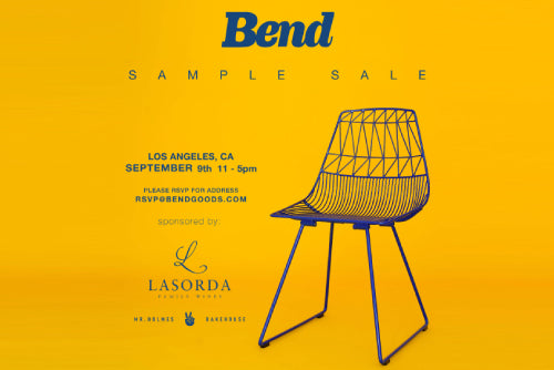 Bend Goods Sample Sale<span>Behind The Bend</span>