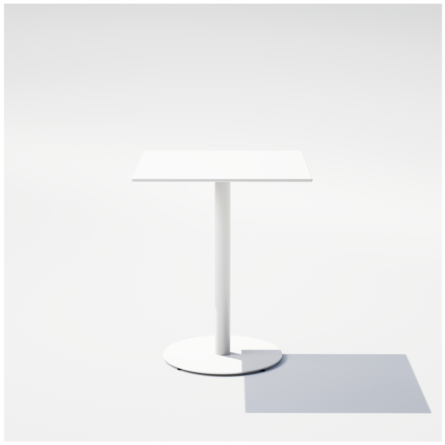 Square Pedestal Cafe Table