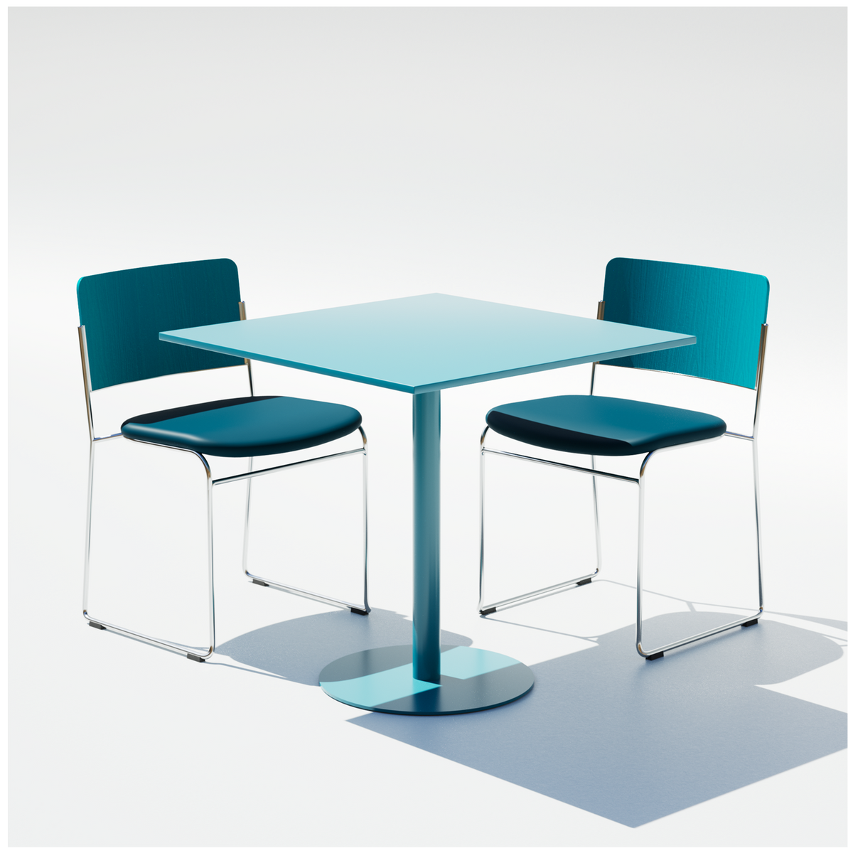 30" Pedestal Cafe Set