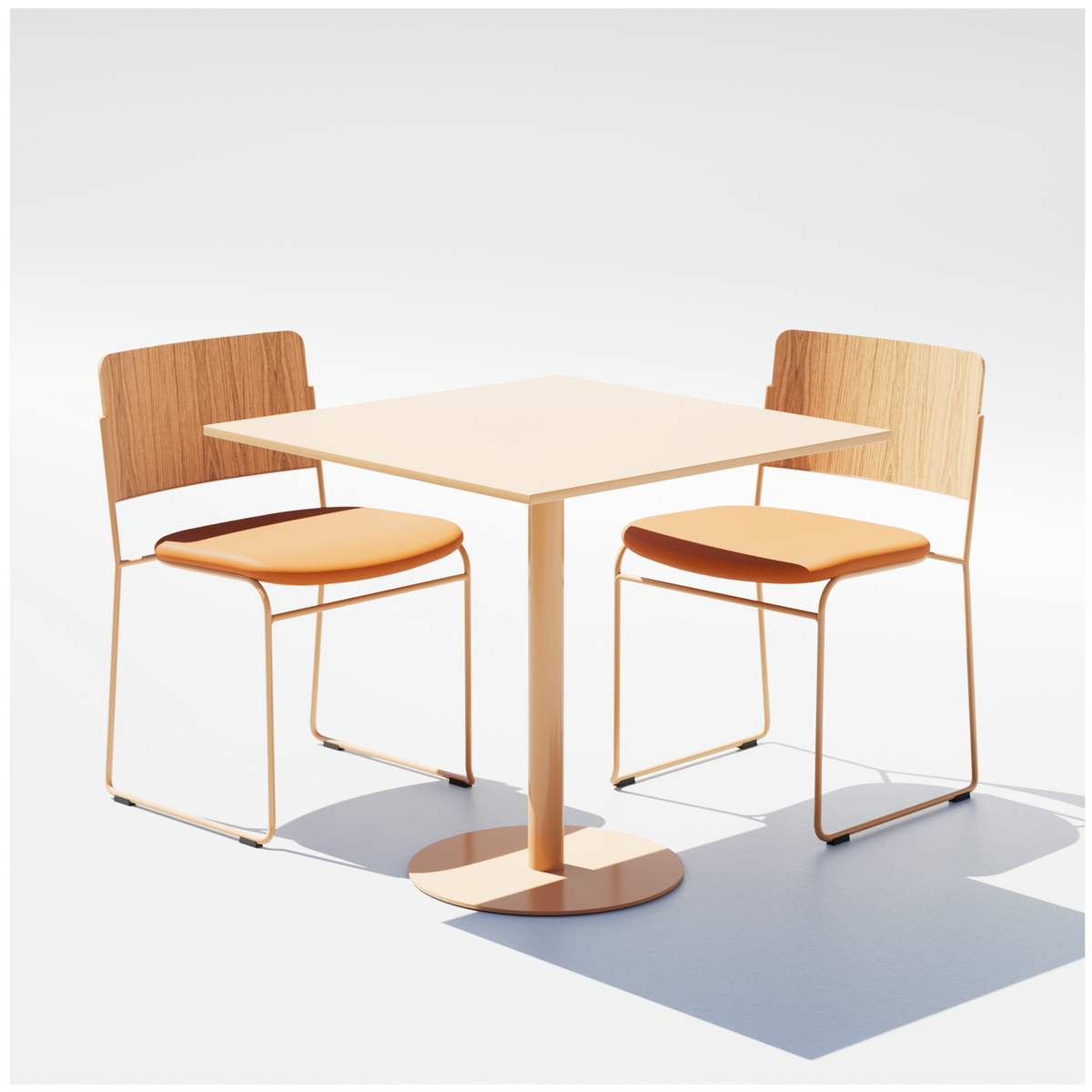 30" Pedestal Cafe Set