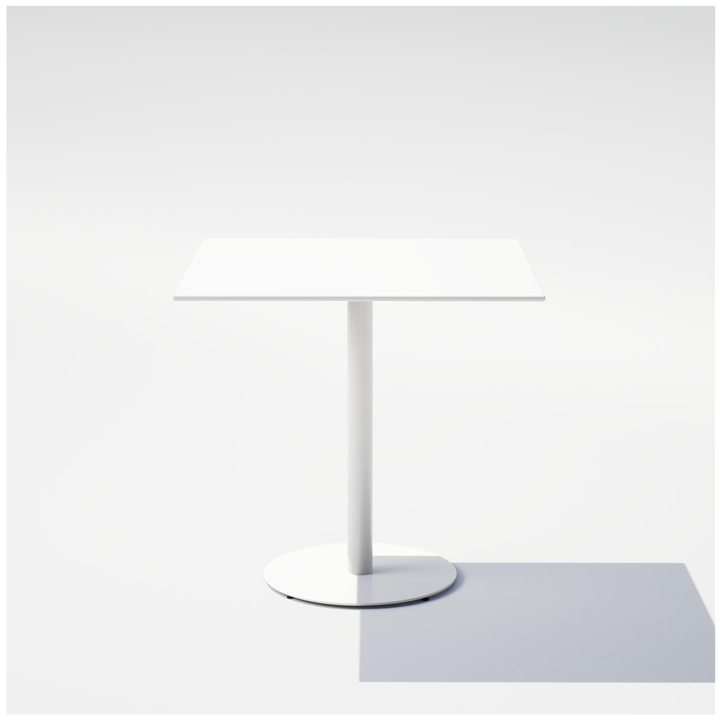 Square Pedestal Cafe Table
