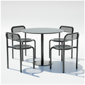 36" Pedestal Coffee Set