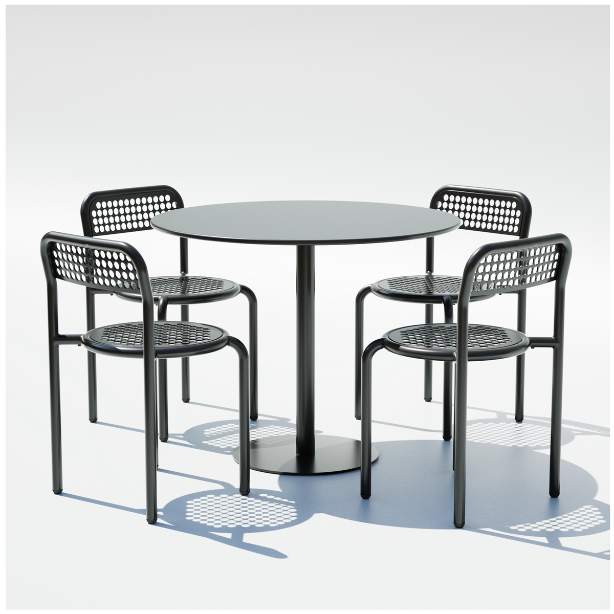 36" Pedestal Coffee Set