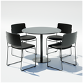 36" Pedestal Cafe Set