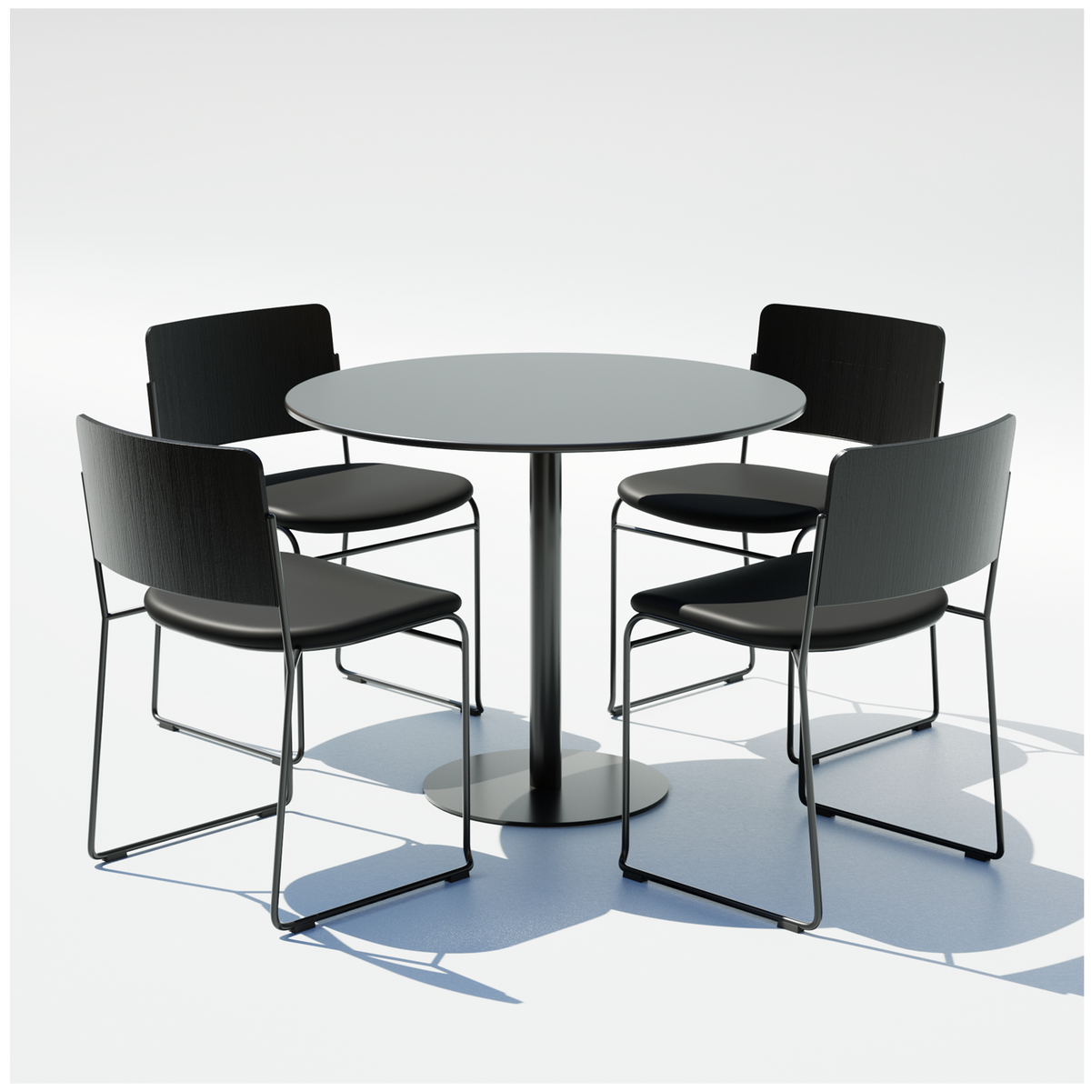 36" Pedestal Cafe Set
