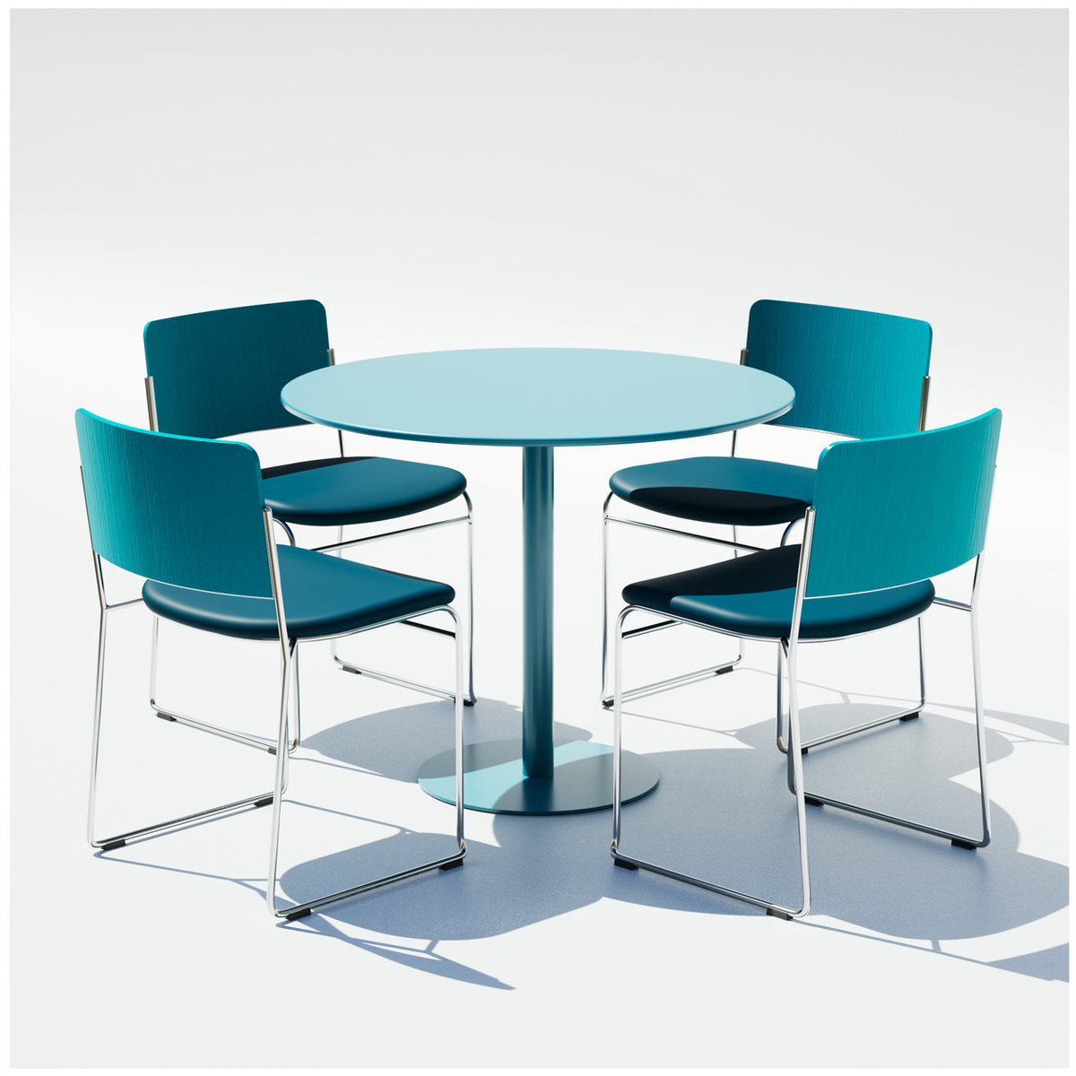 36" Pedestal Cafe Set