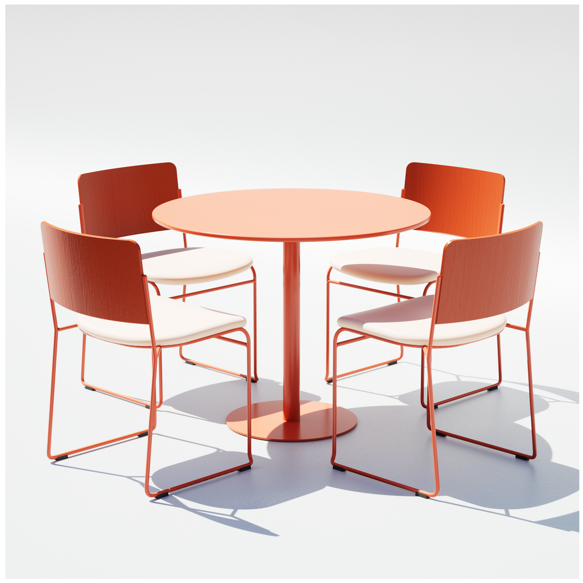 36" Pedestal Cafe Set