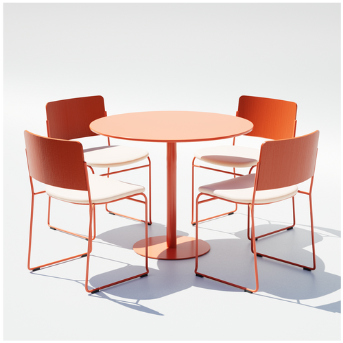36" Pedestal Cafe Set