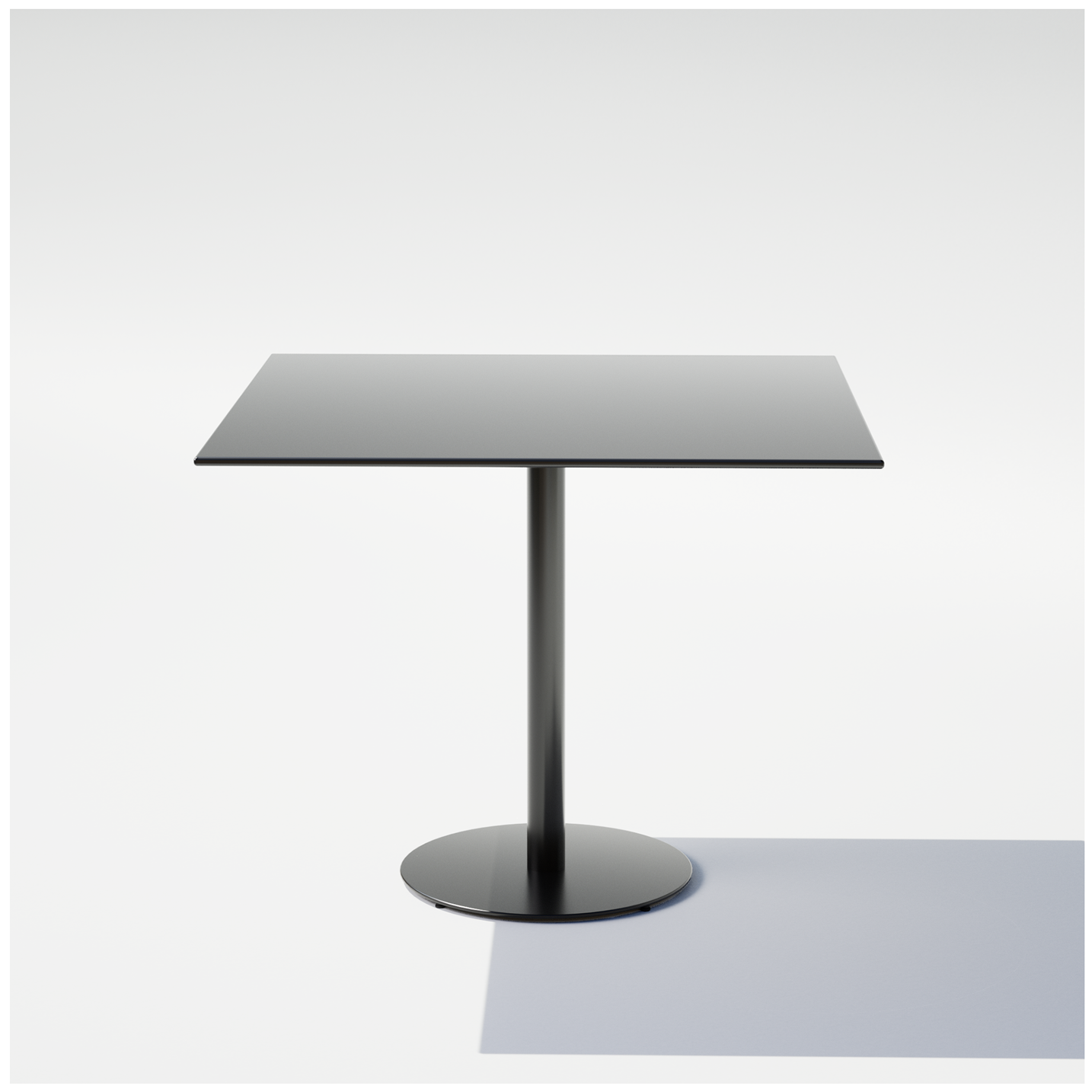 Square Pedestal Cafe Table