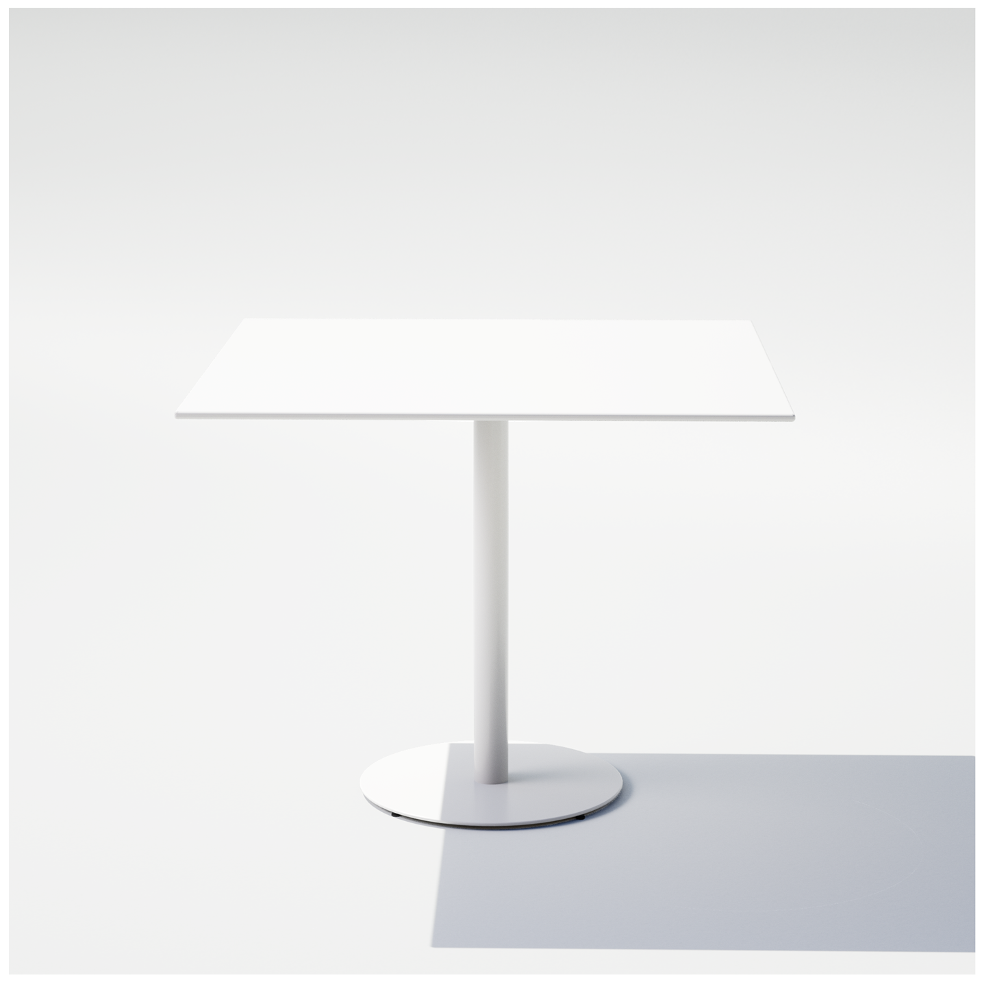 Square Pedestal Cafe Table