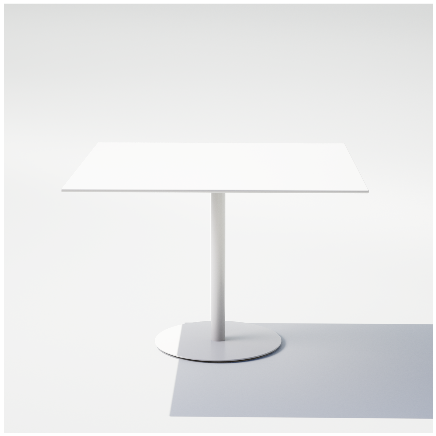 Square Pedestal Cafe Table