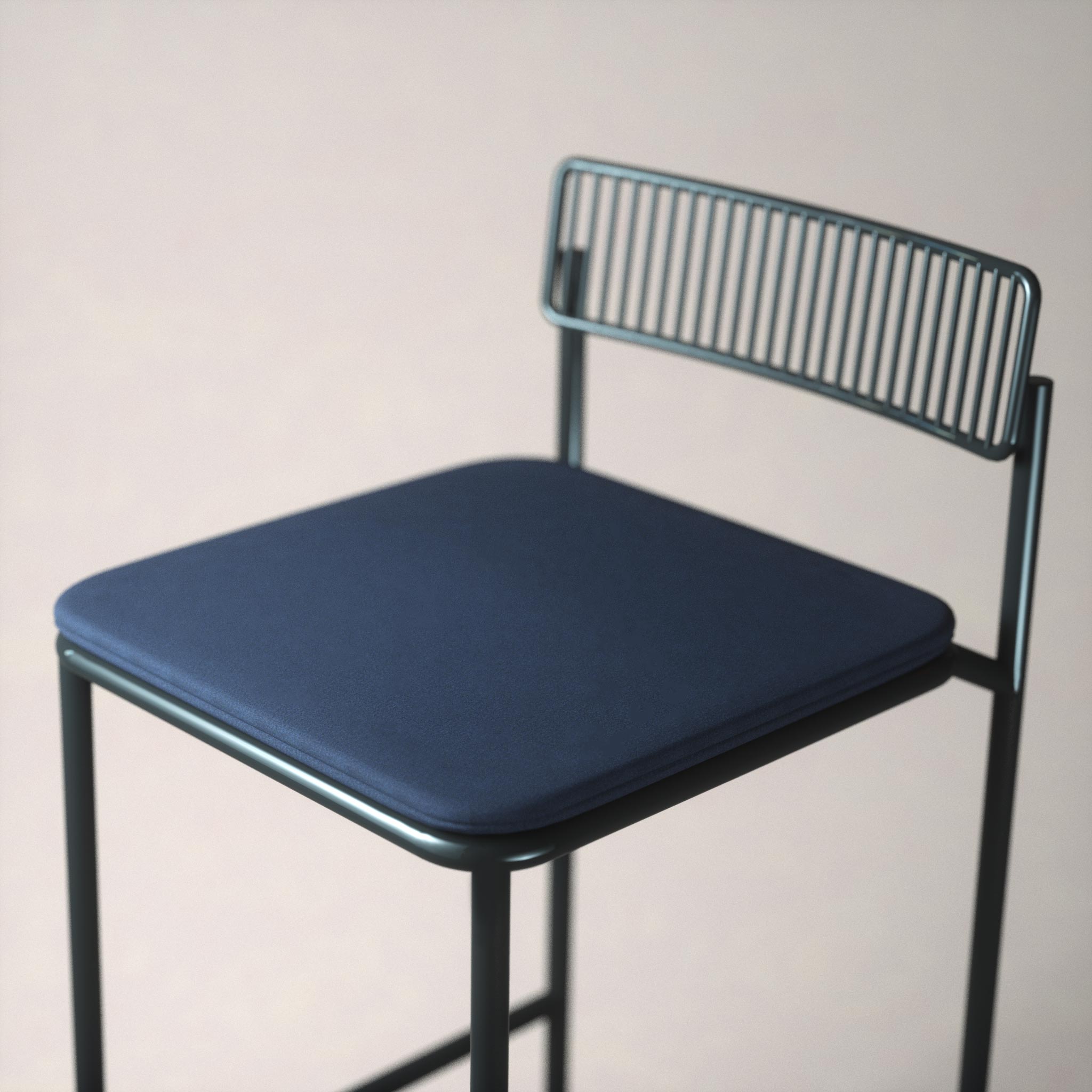 Close up of the Rachel Stool linear design