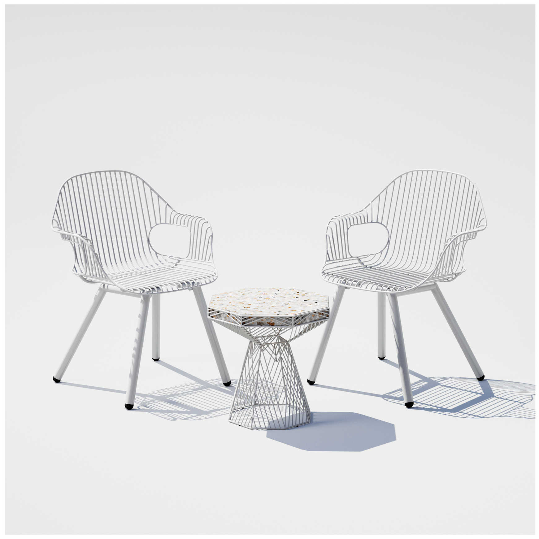 Terrazzo Switch Table Set - 01