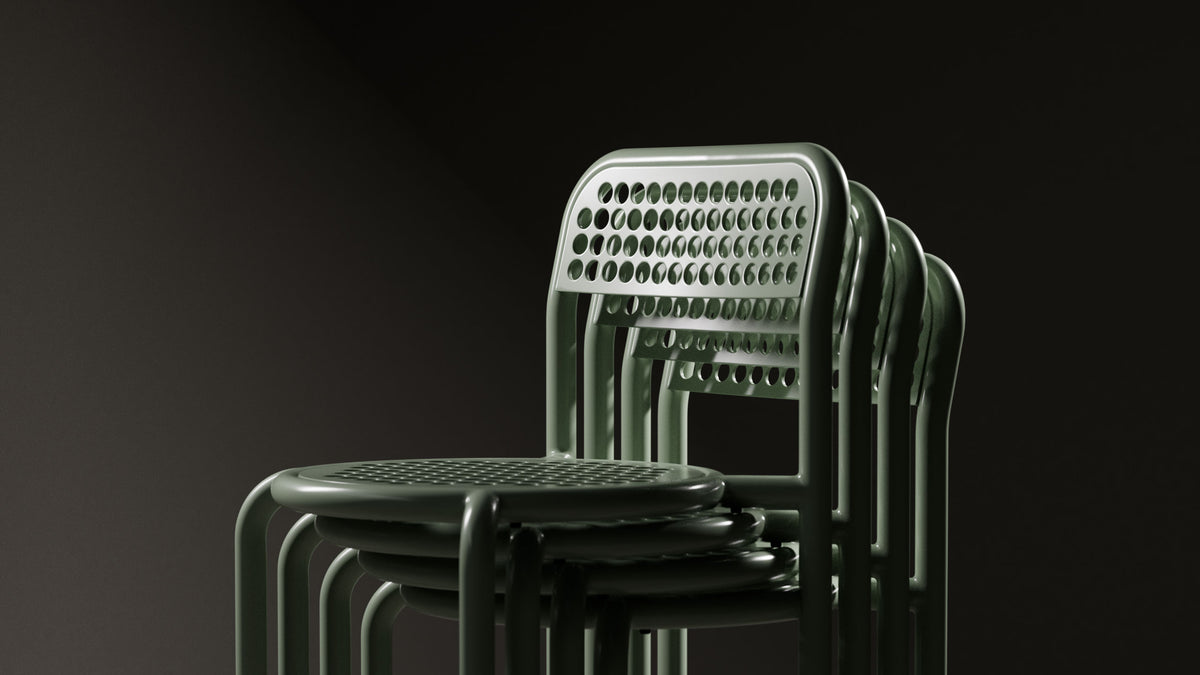 Coffee House Chair - Stackable Indoor & Outdoor Aluminum Chair | Bend Goods