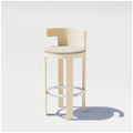 Bend Goods Gloria Stool is a Japandi-style wooden dining chair with minimalist design, light wood tones, and versatile use for home or restaurant.
