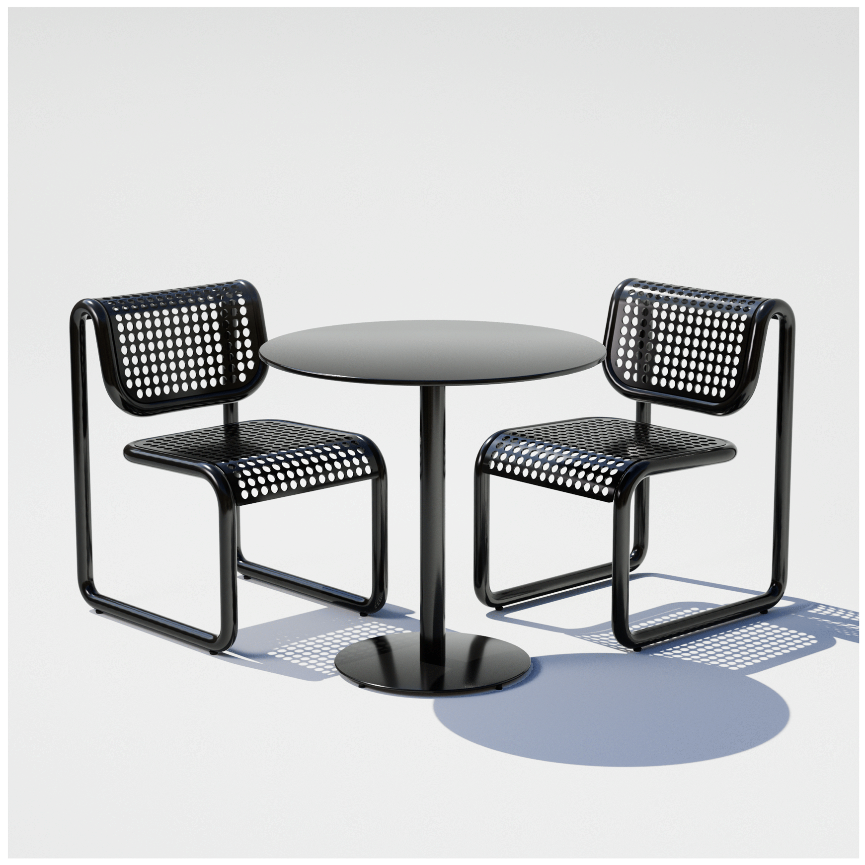 Pedestal Dining Set - 01