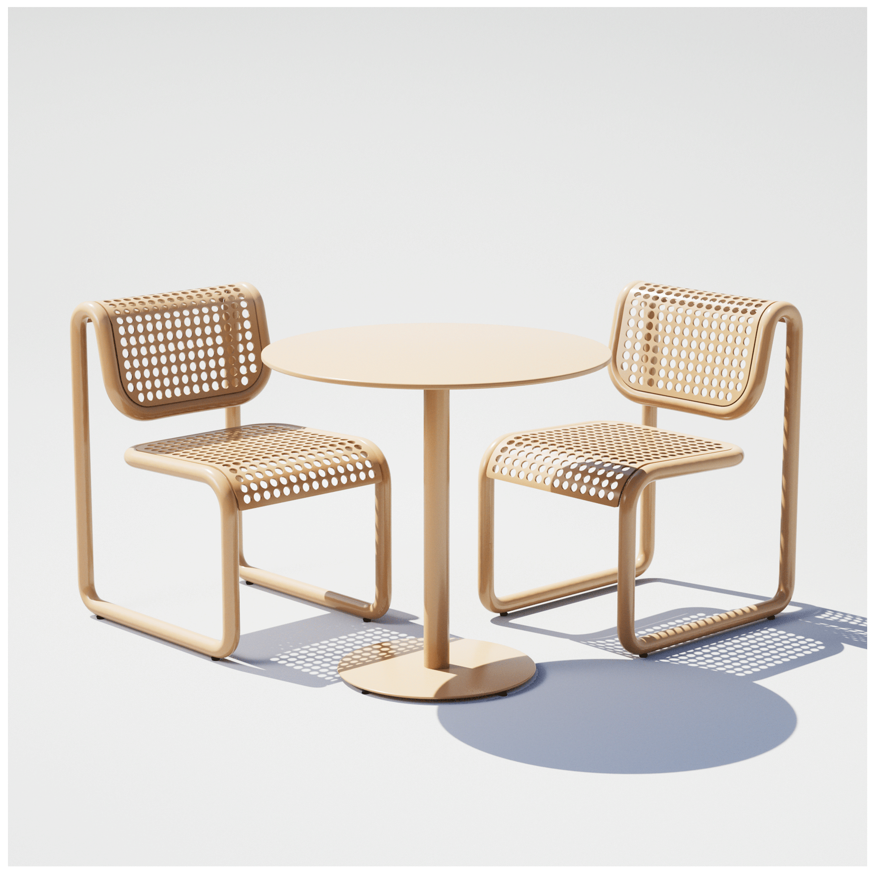 Pedestal Dining Set - 01