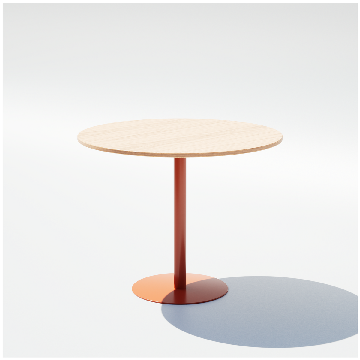 Pedestal Cafe Table - Wood Top