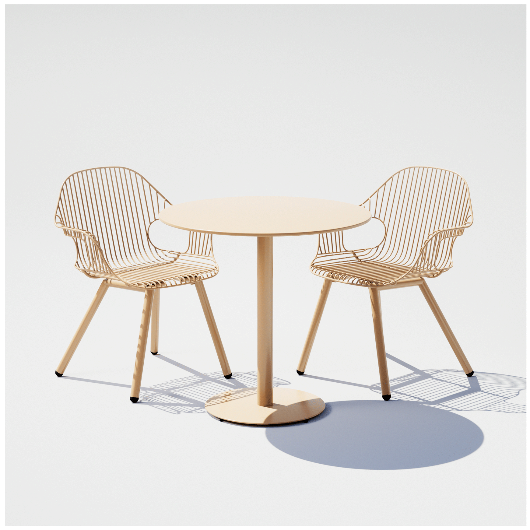 Pedestal Dining Set - 02