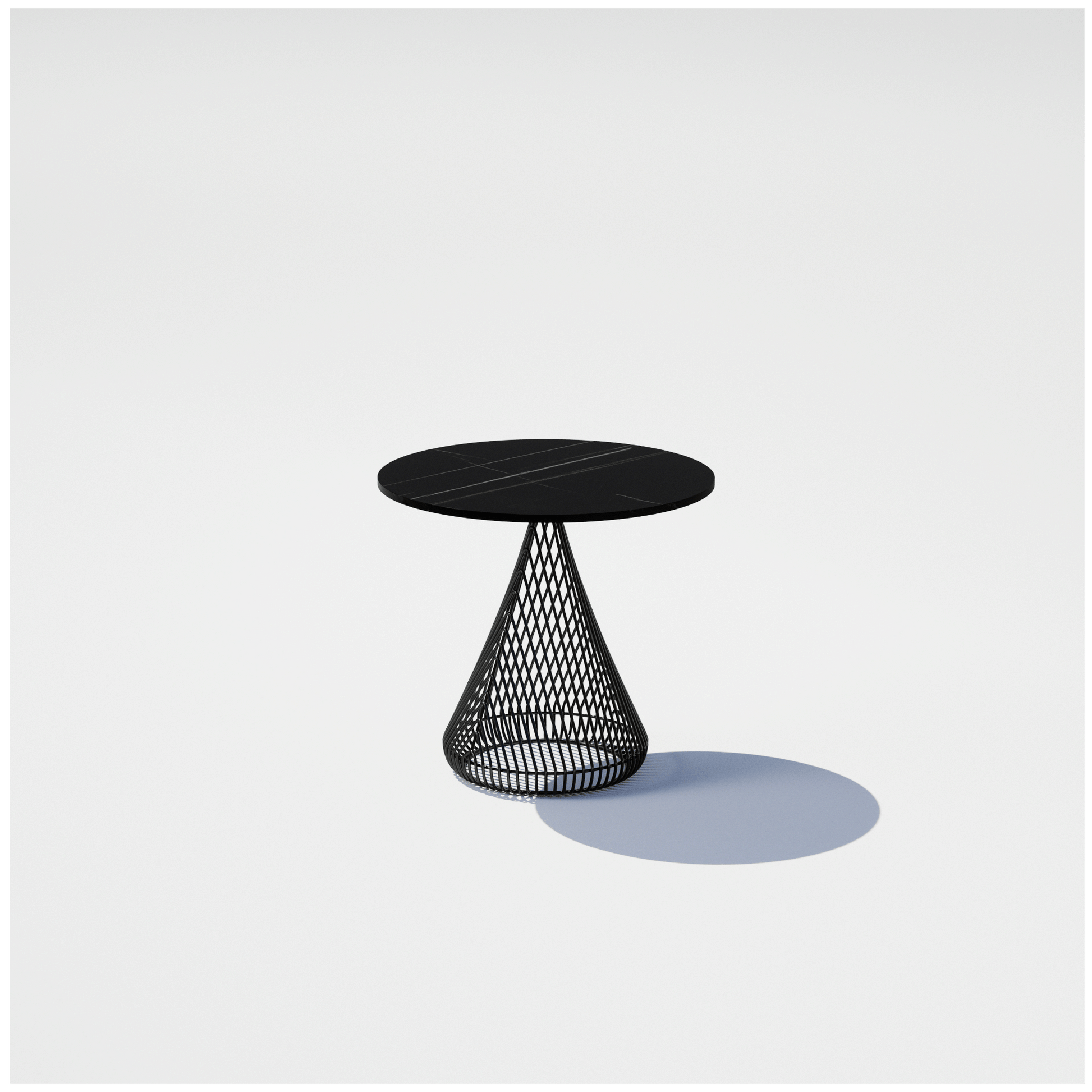 Cono Side Table with Stone