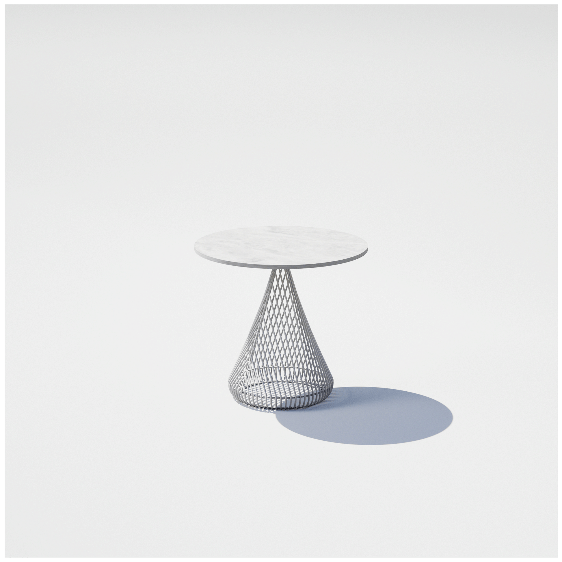 Cono Side Table with Stone