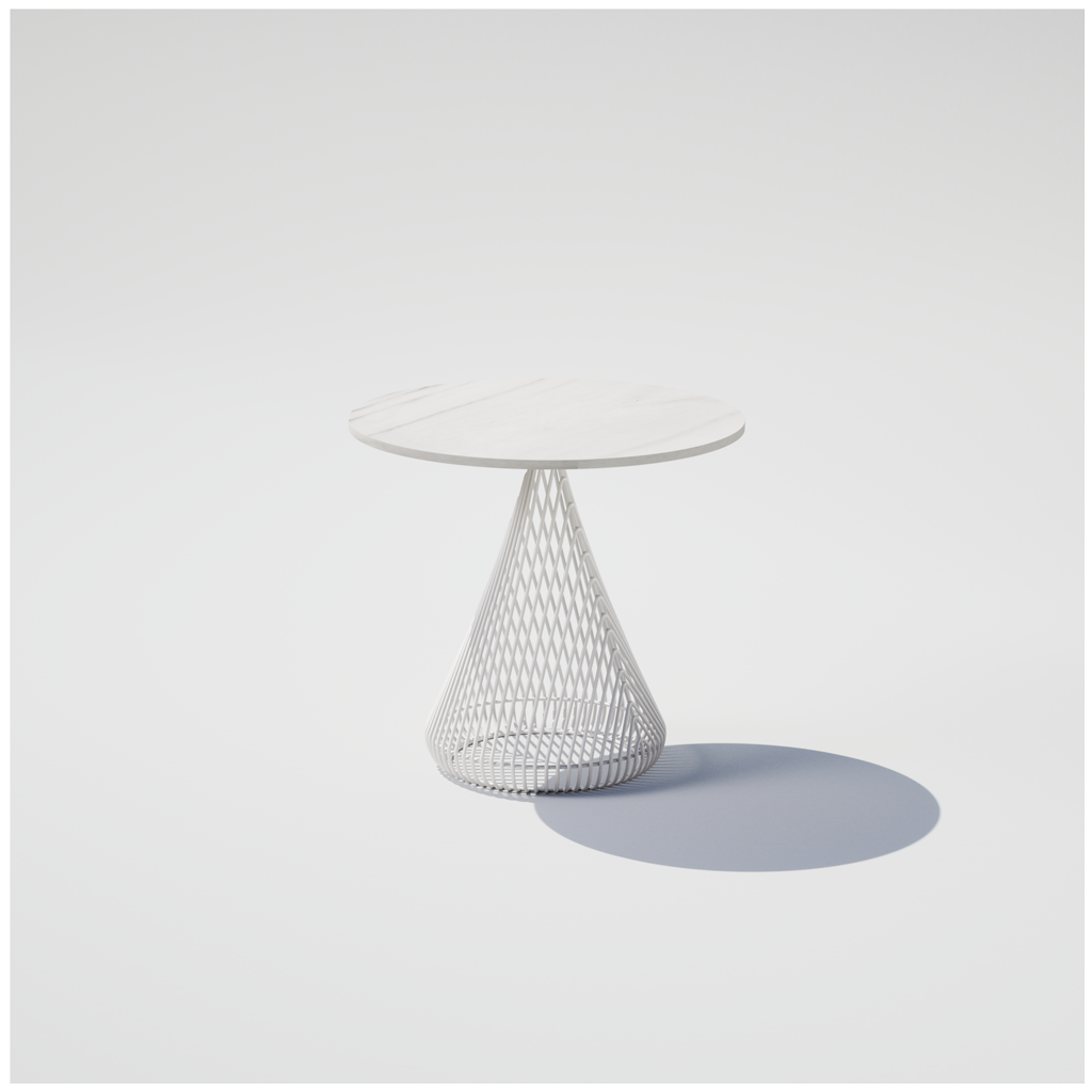 Cono Side Table with Stone